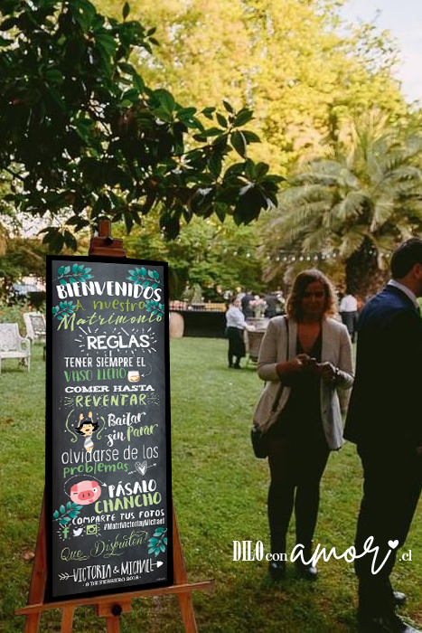 LETRERO 33X100 - REGLAS CON HOJAS - NO INCLUYE ATRIL - PINCHA FOTO PARA MÁS INFO