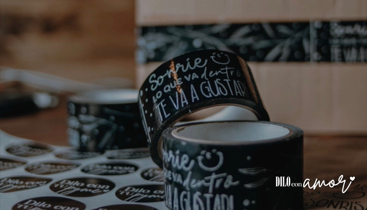 Cinta de embalaje “Sonríe” | Diseño original Dilo con Amor