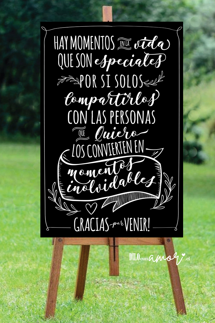 LETRERO 80X100 - HAY MOMENTOS EN LA VIDA NEGRO - NO INCLUYE ATRIL