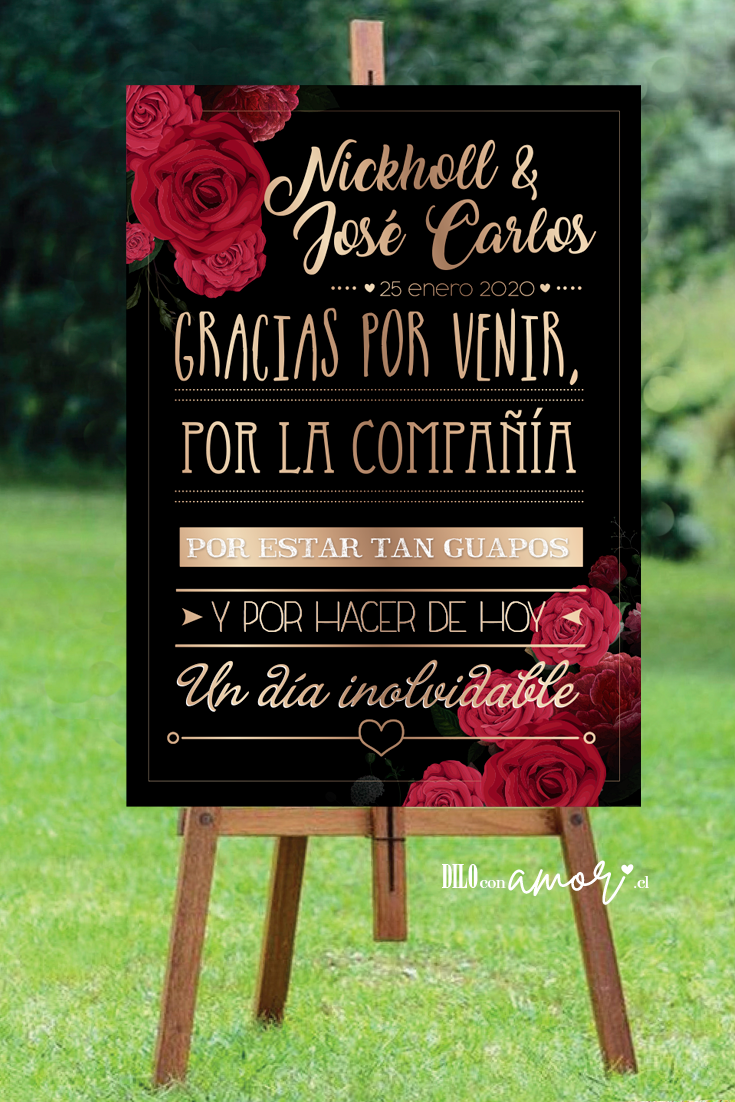 LETRERO 80X100 - GRACIAS POR VENIR - NO INCLUYE ATRIL