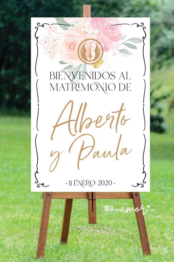 LETRERO 80X100 - AGREGA UN SIMBOLO - NO INCLUYE ATRIL