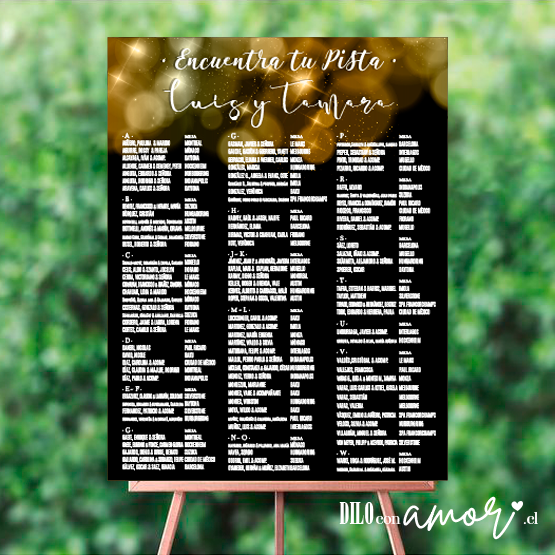 LISTA DE INVITADOS - LUCES - NO INCLUYE ATRIL - PINCHA LA FOTO PARA MÁS INFO